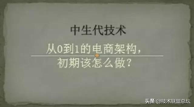 從0到1的電商架構，初期該怎么做？